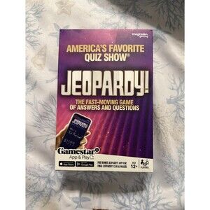 Jeopardy! America's Favorite Quiz Show Board Game App & Play Travel NEW & SEALED